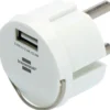 Adaptateur pour port USB 2,4A blanc - Brennenstuhl | 1508110