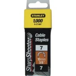 AGRAFES CAVALIERS 14MM TYPE 7 - BOITE DE 1000 PIÈCES STANLEY 1-CT109T