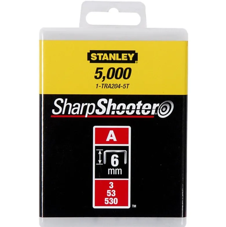 AGRAFES 8MM TYPE A - BOITE DE 1000 PIÈCES STANLEY 1-TRA205T