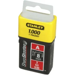 AGRAFES 10MM TYPE A - BOITE DE 5000 PIÈCES STANLEY 1-TRA206-5T