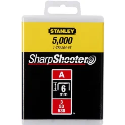 AGRAFES 10MM TYPE A - BOITE DE 5000 PIÈCES STANLEY 1-TRA206-5T