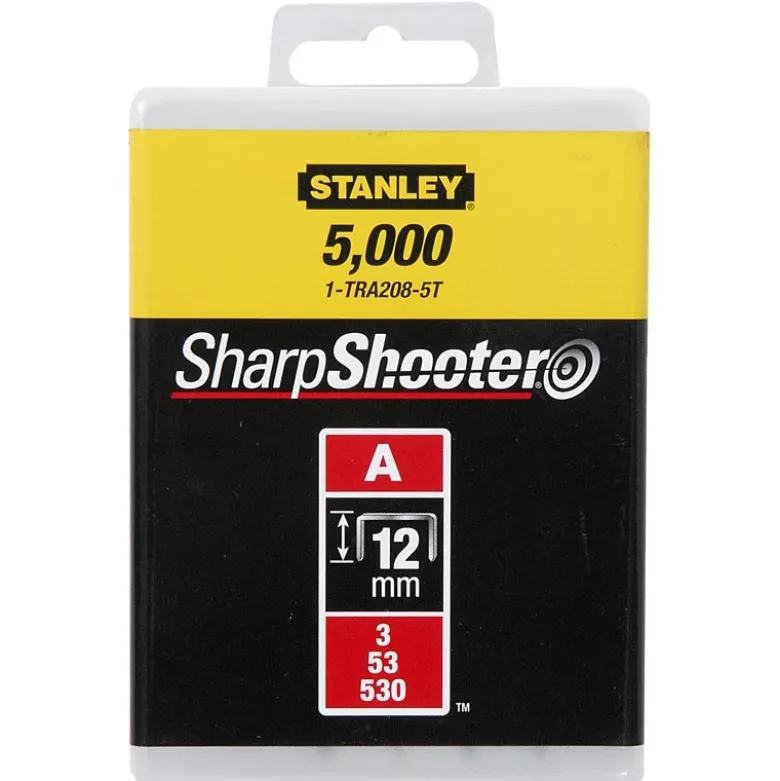 AGRAFES 8MM TYPE A - BOITE DE 5000 PIÈCES STANLEY 1-TRA205-5T