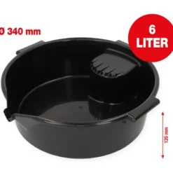 Bac de récupération 6 litres, Ø 340 mm - KSTools | 150.9593