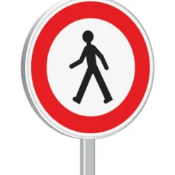 B9a-850-Classe 1-Accès interdit aux piétons TALIAPLAST | 523714