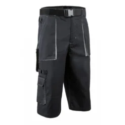 Bermuda long - NAVY II - 60% CO/40% PES 245g/m2 - Marine/Gris - COVERGUARD | 5NAS050