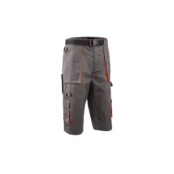 Bermuda long - PADDOCK II - 60% CO/40% PES 245g/m2 - Gris/Orange - COVERGUARD | 5PAS150