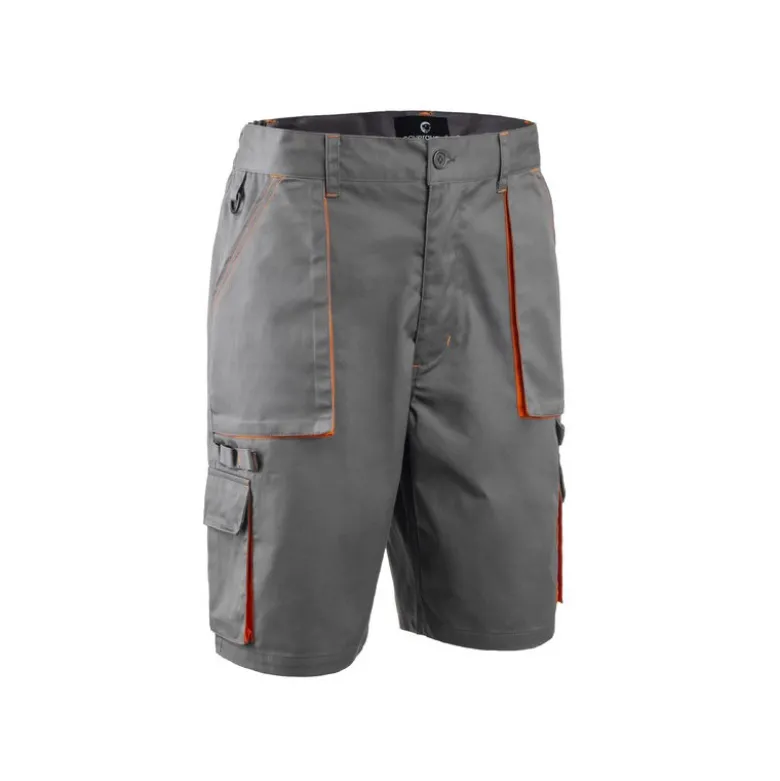 Bermuda - PADDOCK II - 60% CO/40% PES 245g/m2 - Gris/Orange - COVERGUARD | 5PAK150
