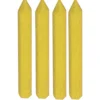 BLISTER DE 4 CRAIES JAUNES HEXAGONALES L.120MM TALIAPLAST | 400967