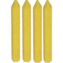 BLISTER DE 4 CRAIES JAUNES HEXAGONALES L.120MM TALIAPLAST | 400967
