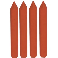 BLISTER DE 4 CRAIES ROUGES HEXAGONALES L.120MM TALIAPLAST | 400965