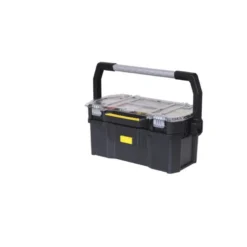 BOITE, CAISSE A OUTILS 60CM AVEC ORGANISEUR TRANSPARENT STANLEY 1-97-514