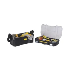 BOITE, CAISSE A OUTILS 60CM AVEC ORGANISEUR TRANSPARENT STANLEY 1-97-514