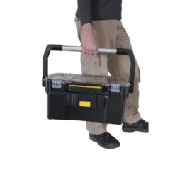 BOITE, CAISSE A OUTILS 60CM AVEC ORGANISEUR TRANSPARENT STANLEY 1-97-514