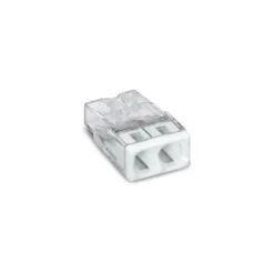 Borne WAGO 2273 - 2 x 0,5 à 2,5mm² Transp. / Blanc - Wago | 2273-202