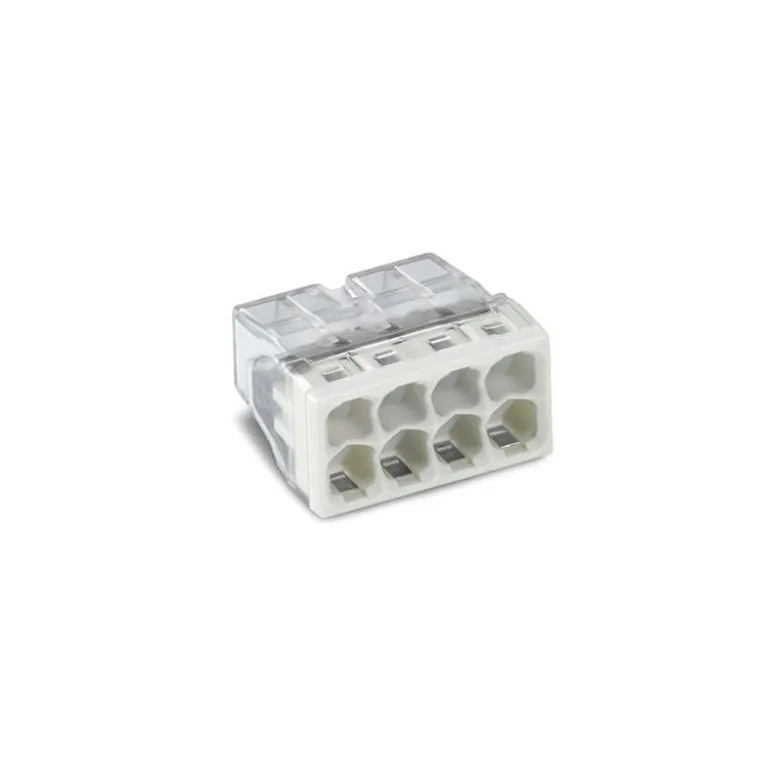 Borne WAGO 2273 - 8 x 0,5 à 2,5mm² Transp. / Gris - Wago | 2273-208