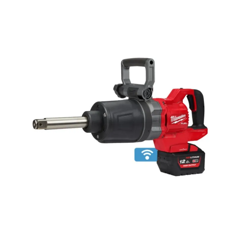 Boulonneuse à chocs FUEL Carré 1'' avec poignée en D et nez LONGUES, 18V, Bluetooth, 12.0Ah - Milwaukee | 4933499251