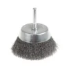 Brosse boisseau à fils acier ondulés pour perceuses Ø 63mm, Ø fil 0,3mm, Ø tige 6mm, Qté 1 Makita | D-39920