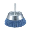 Brosse boisseau à fils nylon pour perceuses Ø 63mm, Grain 80, Ø queue 6mm, Qté 1 Makita | D-45515