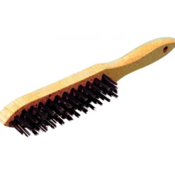 BROSSE METALLIQUE A MANCHE 4 RANGS ACIER TREMPE TALIAPLAST | 361101