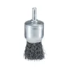 Brosse pinceau à fils acier ondulés pour perceuses Ø 12mm, Ø fil 0,3mm, Ø queue 6mm, Qté 1 Makita | D-40004