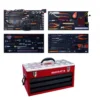 Caisse à outils métallique, kit d'outils aviation - 137 pcs - Bahco | 1483KHD3RB-FF5