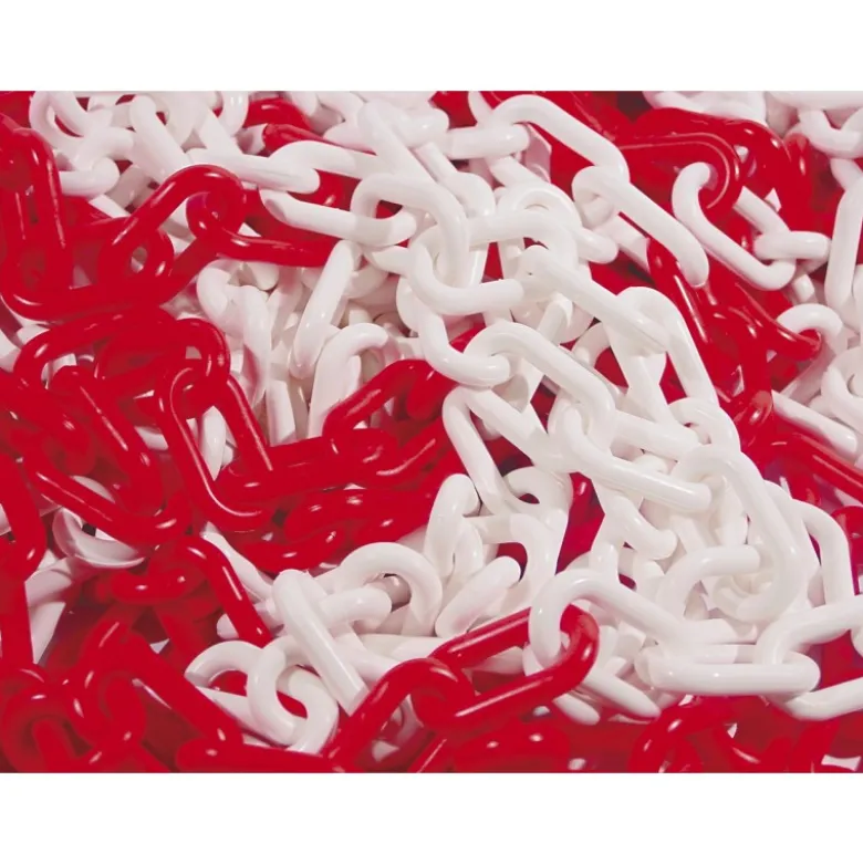 CHAINE PLASTIQUE ROUGE/BLANCHE Nø6 (ML) TALIAPLAST | 530101