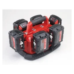 Chargeur universel pour batterie de 14,4 à 18 Volts système jusqu'à 6 Batteries en même temps M1418C6 | 4932430086 Milwaukee