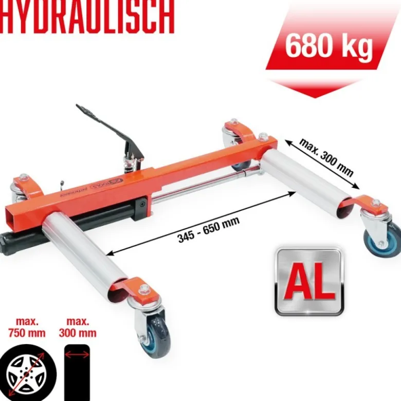 Chariot de manutention hydraulique Performance , 680 kg, largeur max. des pneus 304 mm - KSTools | 160.1205
