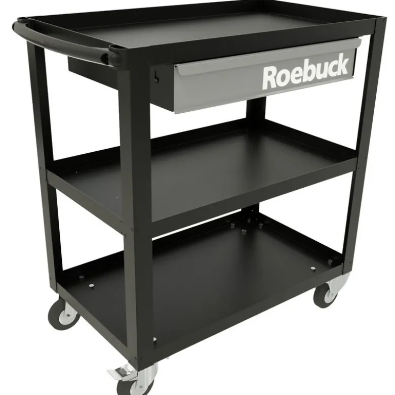 CHARIOT METAL 3 ETAGES ET 1 TIROIR - ROEBUCK | 893471
