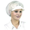 Charlottes rondes à visière polypro blanche Tidy Professionnel | 45640