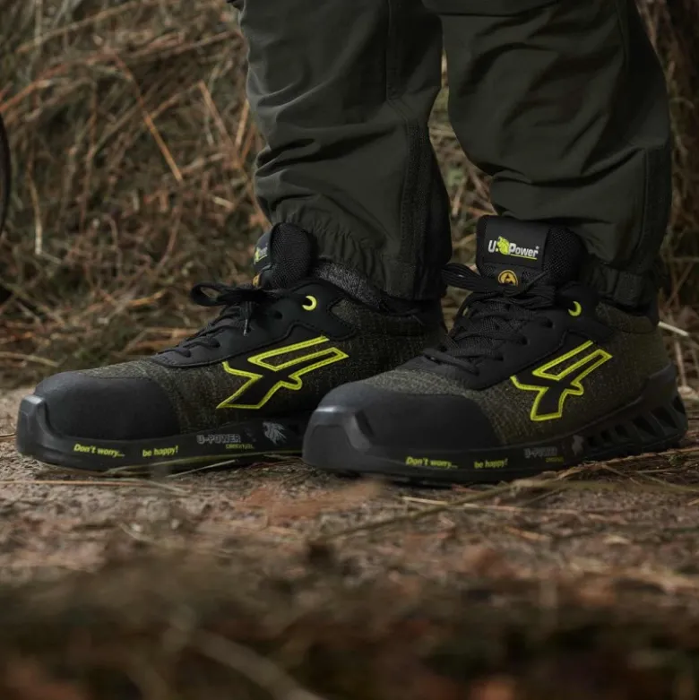 Chaussure de sécurité ROBIN ESD S1P SRC - RED LEVE - UPOWER | RV20096