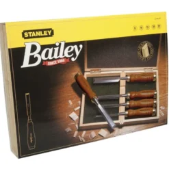 CISEAU A BOIS MANCHE BOIS - COFFRET DE 5 PIÈCES STANLEY 2-16-217