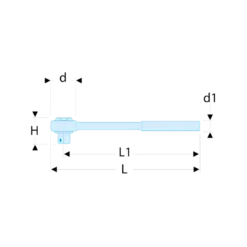 Cliquet 3/8" étanche Haute performance à manche extensible à verrouillage Facom | JXL.171