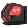 CLL-C - Laser vert 2 lignes, piles alcaline AA - Coffret, 4 piles AA, Track clip - Milwaukee | 4933478753