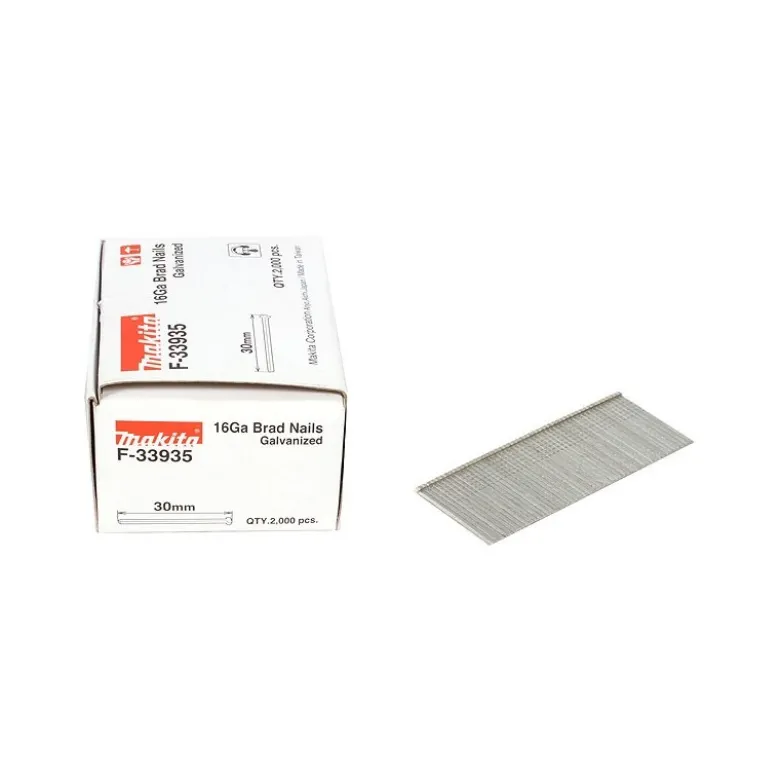 Clous brads T 16 Ga galvanisés, pour GF600 Longueur 45mm, Qté 2000 Makita | F-33980