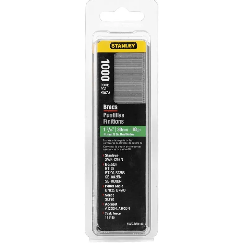 Clous 15 mm - boite de 1000 pièces - STANLEY | 1-SWK-BN0625T