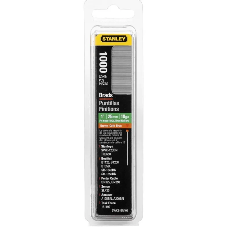 CLOUS 12MM - BOITE DE 1000 PIÈCES STANLEY 1-SWK-BN050T