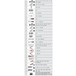 Coffre à outils Ultimate équipé - 3 tiroirs et plateau - 114 pcs - KS Tools | 922.0100
