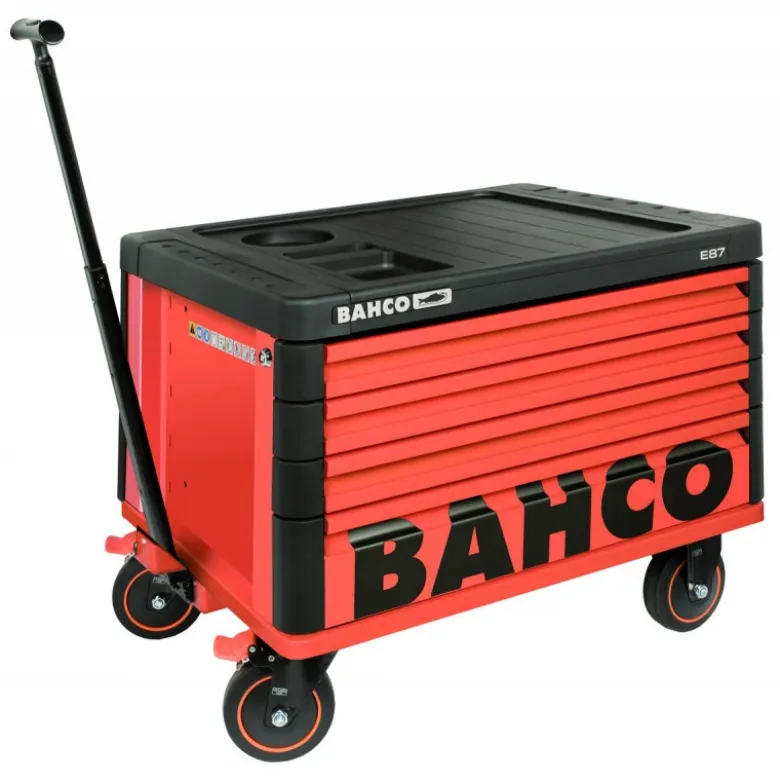 Coffre premium E87 4 tiroirs avec roues - Bahco | 1487K4BKW