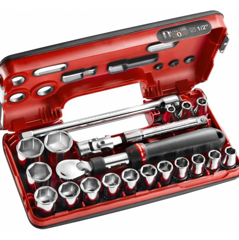 Coffret cliquet extensible 1/2 - 21 pièces - Facom | SXL.DBOX1PB