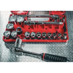 COFFRET DBOX CLIQUET ETANCHE + DOUILLES 1/2 6 PANS 21 PIECES OGV GRIP FACOM | SL.DBOX1GRPPB