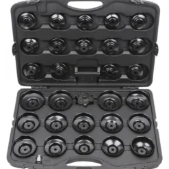 Coffret de cloches pour filtre à huile 3/8'' + 1/2'', 30 pcs - KSTools | 150.9350