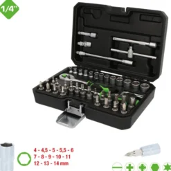 Coffret de douilles COMPETITION 1/4