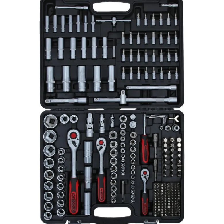Coffret de douilles 1/4'' + 3/8 + 1/2'', 255 pcs. - KSTools | 917.0255
