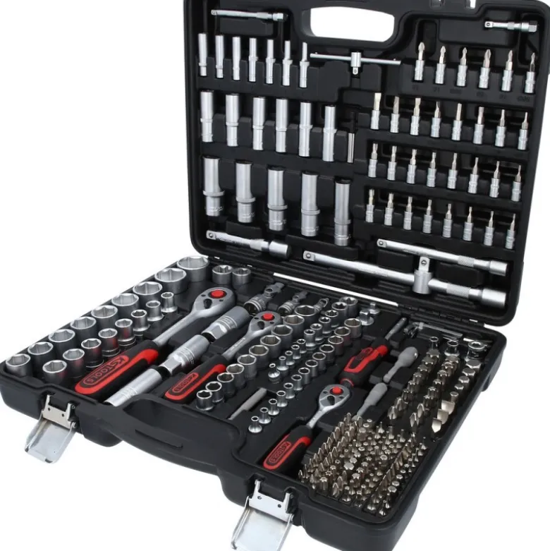 Coffret de douilles 1/4'' + 3/8 + 1/2'', 255 pcs. - KSTools | 917.0255