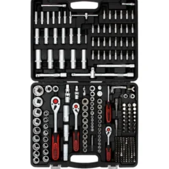 Coffret de douilles 1/4'' + 3/8'' +1/2'', 255 pcs. - KSTools | 916.0255