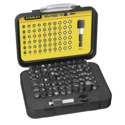 COFFRET D'EMBOUTS DE VISSAGE 1/4" 25MM - JEU DE 61 PIÈCES - GAMME PRO STANLEY 1-13-902