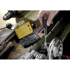 COFFRET D'EMBOUTS DE VISSAGE 1/4" 25MM - JEU DE 61 PIÈCES - GAMME PRO STANLEY 1-13-902