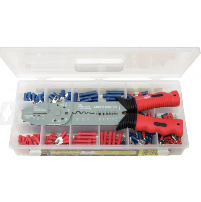 Coffret de pinces à sertir standard pour cosses pré-isolées - 271 pcs KS Tools | 115.1230