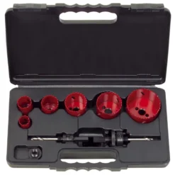 Coffret de 6 scies cloche electricien, 22-29-35-44-51-68 mm - KS Tools | 129.5550